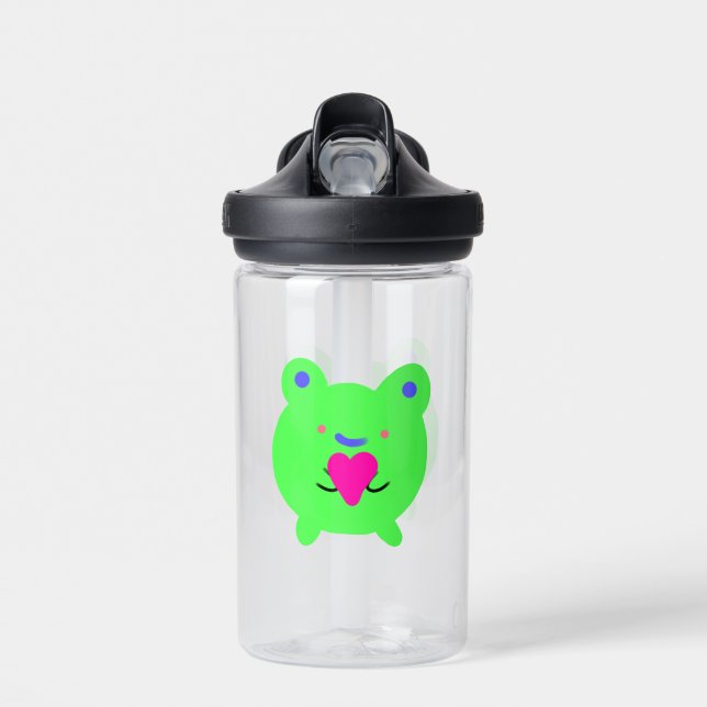 Grenouille avec bouteille d'eau du coeur (Avant)