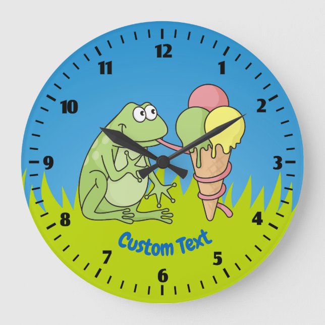 Grenouille avec glace horloge (Recto)