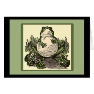 Grenouille avec grenouilles bébés