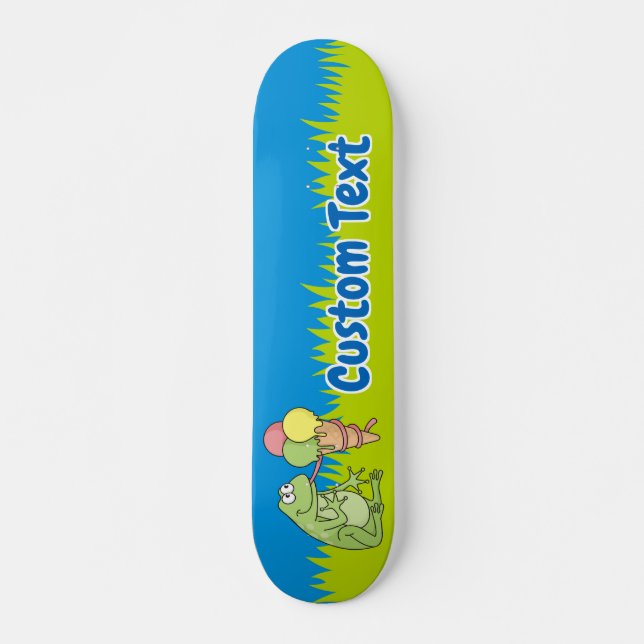 Grenouille avec Icecream Skateboard (Devant)