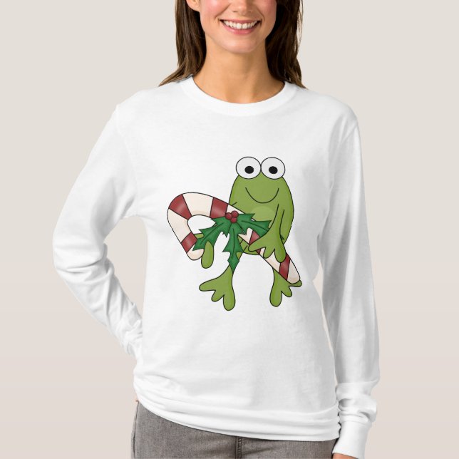 Grenouille avec Sucres de canne T-shirts et cadeau (Devant)