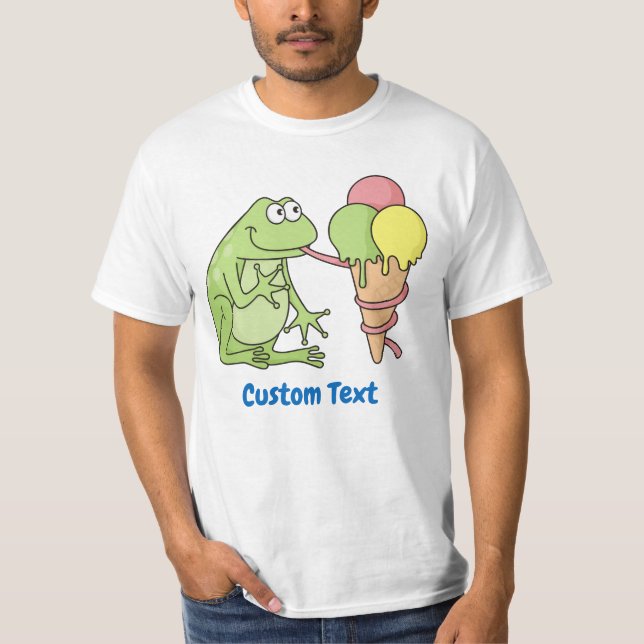 Grenouille avec T-shirt Icecream (Devant)