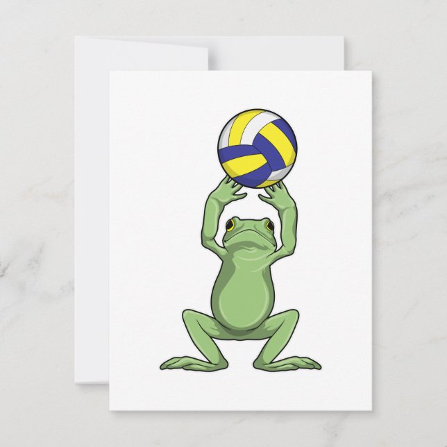 Grenouille avec volleyball (Devant)