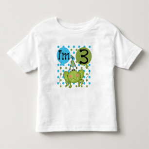 Grenouille Bleue 3ème Anniversaire Tshirts et cade