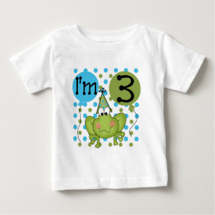 Grenouille Bleue 3ème Anniversaire Tshirts et cade