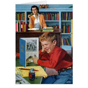 Grenouille dans la bibliothèque