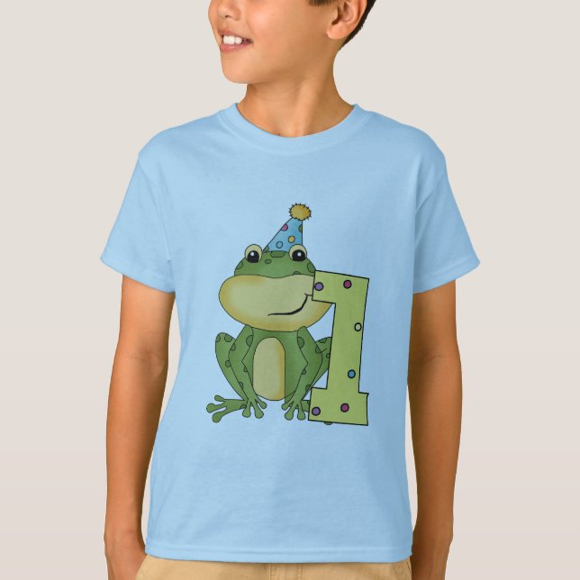 Grenouille de fête 1er anniversaire T-shirts et ca (Devant)