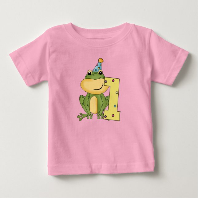 Grenouille de fête 1er anniversaire T-shirts et ca (Devant)