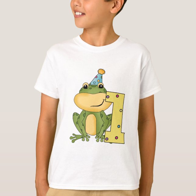 Grenouille de fête 1er anniversaire T-shirts et ca (Devant)