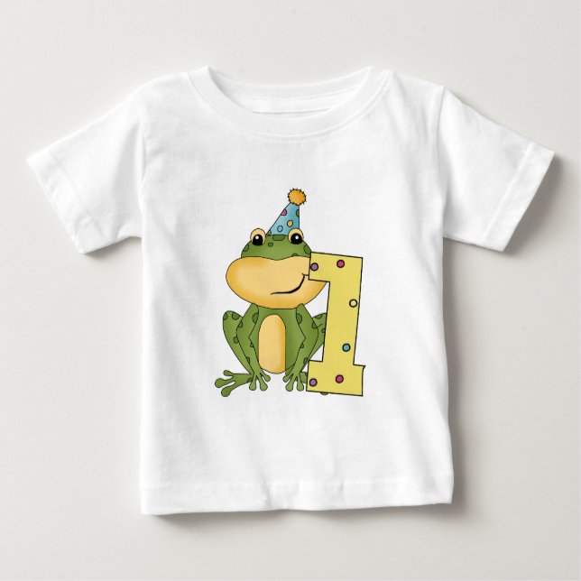 Grenouille de fête 1er anniversaire T-shirts et ca (Devant)