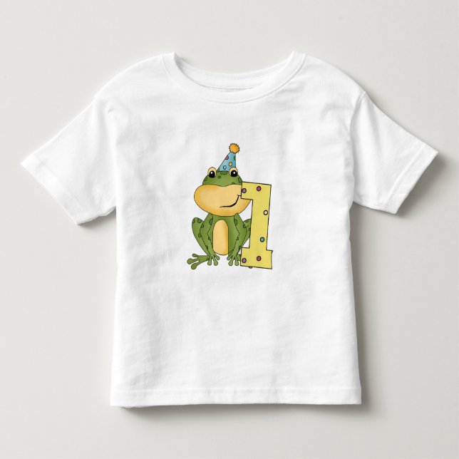 Grenouille de fête 1er anniversaire T-shirts et ca (Devant)