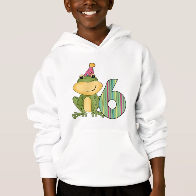 Grenouille de fête 6e anniversaire T-shirts et cad (Devant)