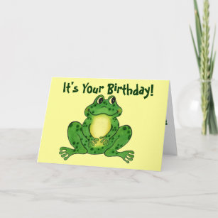 Cartes Drole Grenouille D Anniversaire Zazzle Fr