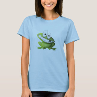 Grenouille de sourire de T-shirt