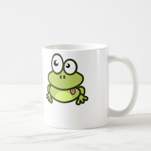Grenouille drôle de bande dessinée - tasse de ca