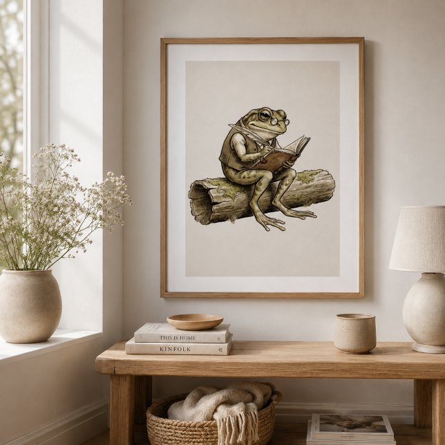 Grenouille Fantaisiste Écrivant sur une Affiche de (Créateur téléchargé)