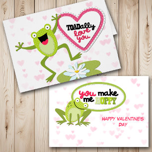 Grenouille Hoppy TOADally Vous aimez Valentine