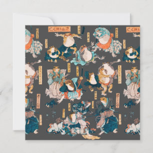 Grenouille japonaise ukiyo-e Froggies