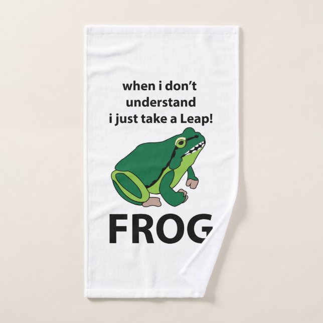 Grenouille Je Prends Juste Une Grenouille À Leap (Serviette à main)