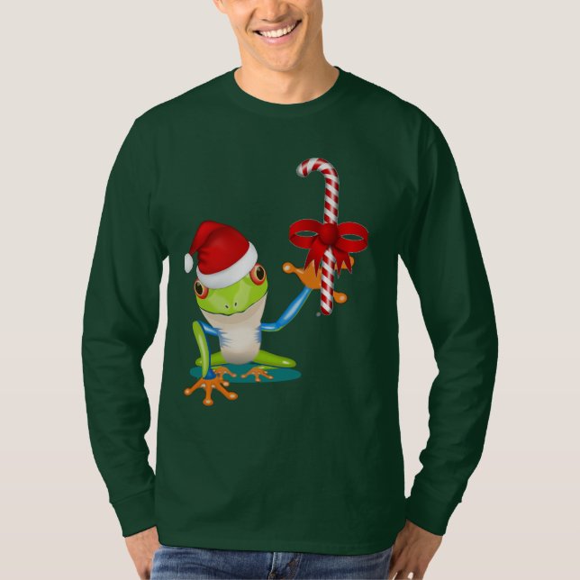 Grenouille lunatique de Noël et T-shirt de sucre (Devant)
