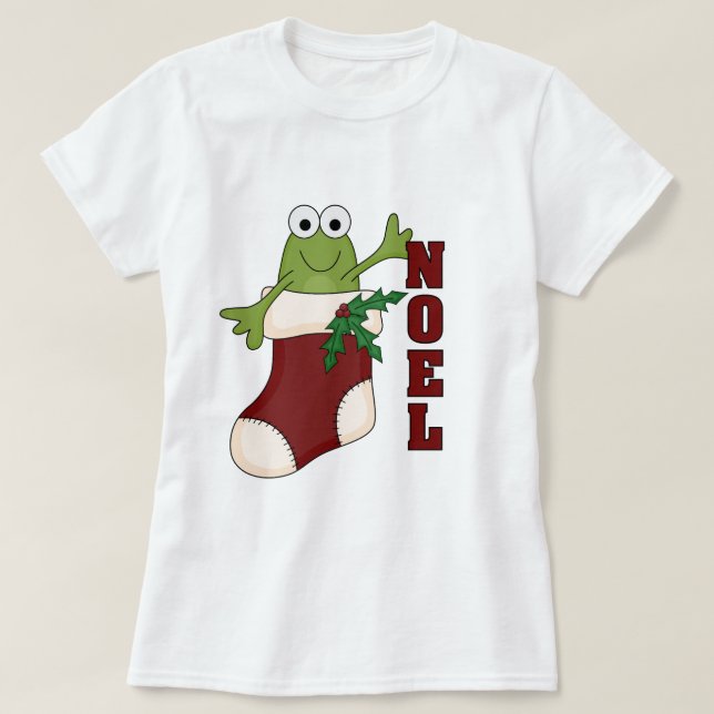 Grenouille Noel Tshirts et cadeaux de vacances (Design devant)