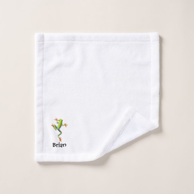 Grenouille personnalisée (Gant de toilette)