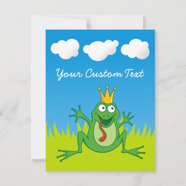 Grenouille Prince 4,25 po x 5,5 po (Devant)