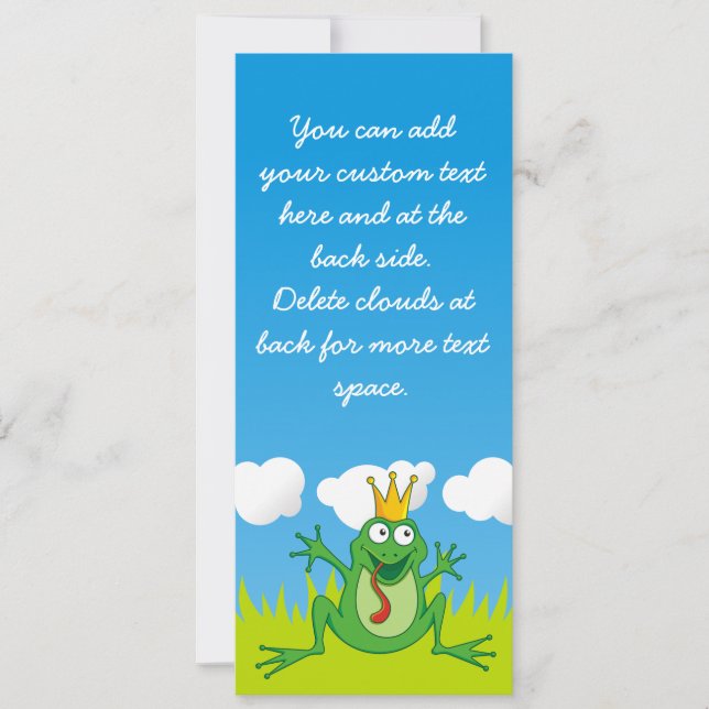 Grenouille Prince 4 po x 9,25 po (Devant)