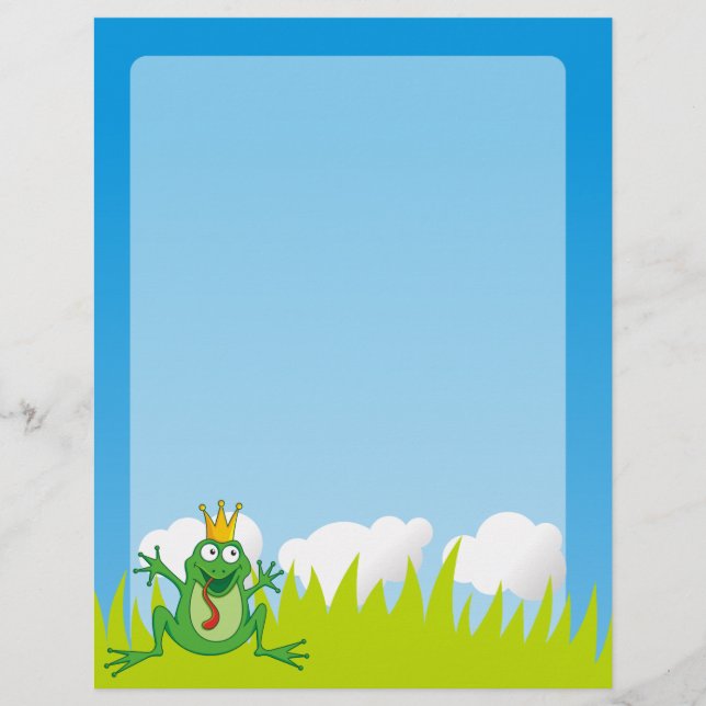 Grenouille Prince 8,5 po x 11 po (Devant)
