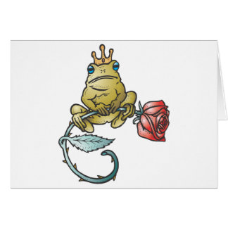 grenouille princière avec rose