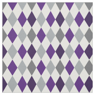 Grenouille Purple & Gris Jacquard Motif tissu