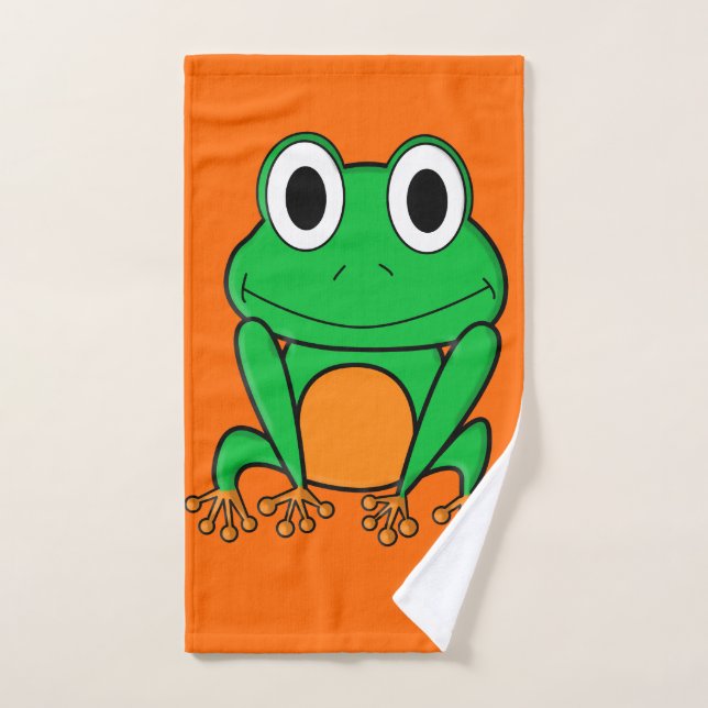Grenouille verte (Serviette à main)