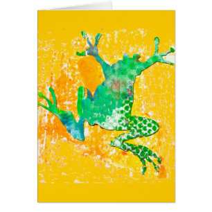 Grenouille verte mignonne