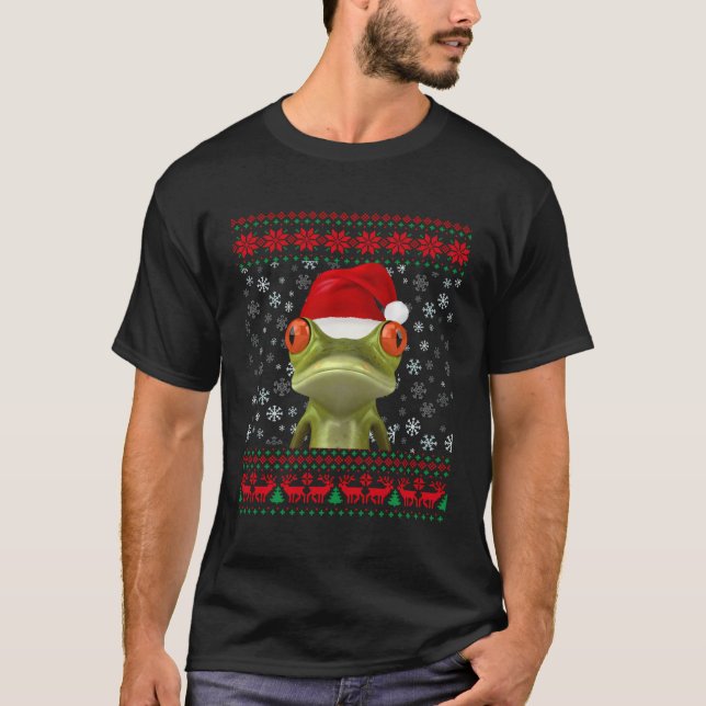 Grenouille Vilain cadeau de Noël Sweat (Devant)
