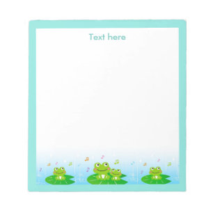 Grenouilles chanteuses heureuses Bloc-notes simple