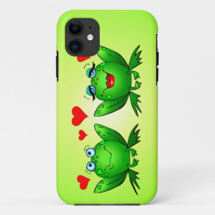 Grenouilles dans le coque iphone d'amour