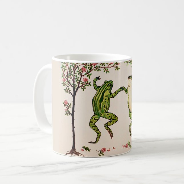 Grenouilles dansantes Happy Mug (Devant gauche)