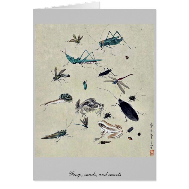 Grenouilles, escargots, et insectes (Devant)