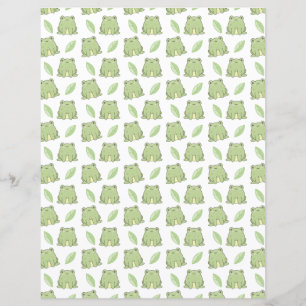 Grenouilles Et Scrapbook Feuille