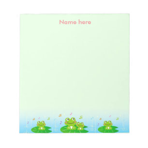 Grenouilles heureuses Bloc-notes simple