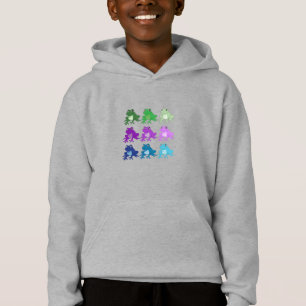 Grenouilles multicolores sur les enfants sweat - s
