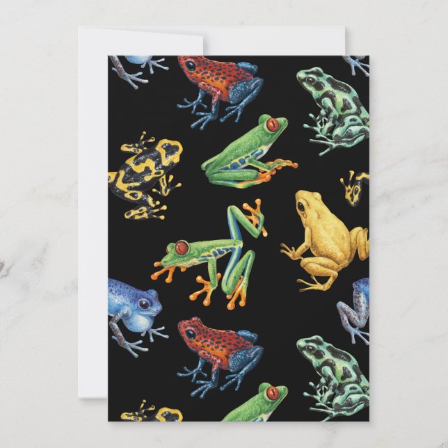 Grenouilles sur noir (Devant)