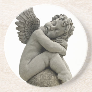 Grès Dessous de verre de sommeil de sculpture en ange