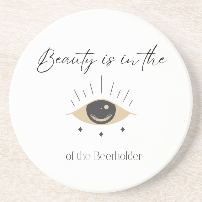 Grès Dessous de verre en pierre comique - Pun pour les  (Devant)