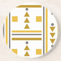 Dessous de verre en pierre de style géométrique mo