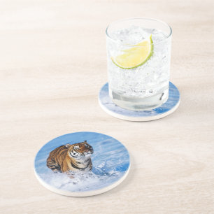 Grès Dessous de verre en pierre de Tiger