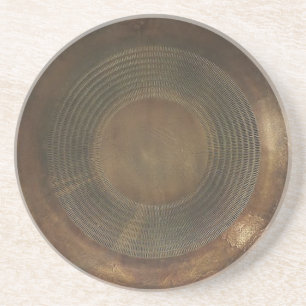 Grès Dessous de verre rustiques en métal