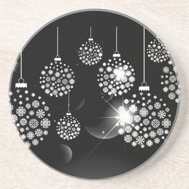 GRÈS MODERNE **ORNEMENT DE NOËL** DESSOUS DE VERRE EN P (Devant)