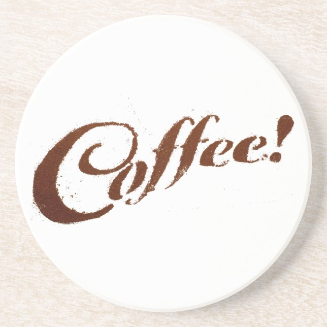 Grès Tasses de Café en Marc de Café - Dessous de Verre (Devant)