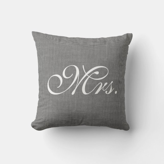 Grey Burlap Mme la Coussin (Recto)